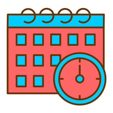 Takvim. Web simgesi basit illüstrasyon