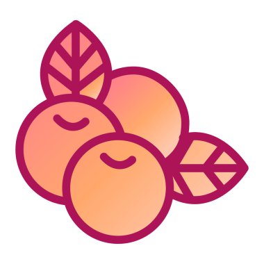 Böğürtlen web ikonu vektör illüstrasyonu 