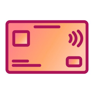 Kredi kartı vektör simgesi