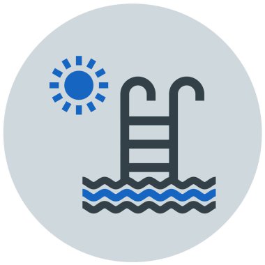 Su. Web simgesi basit illüstrasyon