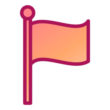 bayrak ikonu vektör illüstrasyonu