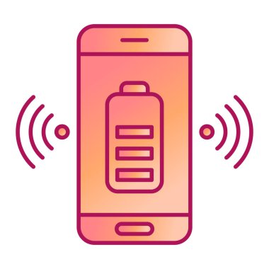 Akıllı telefon simgesi vektör illüstrasyon tasarımlı cep telefonu