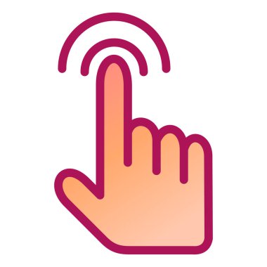 Parmak imleci. Web simgesi