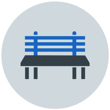 Yedek kulübesi Web simgesi basit illüstrasyon