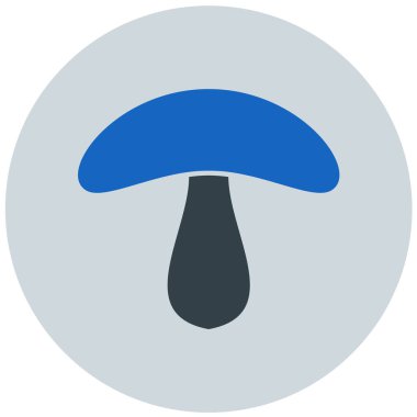Mantar. Web simgesi basit illüstrasyon