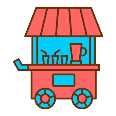 fast food depolama simgesi vektör çizimi tasarımı