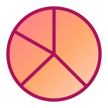 iş ve finans düz vektör simgesi