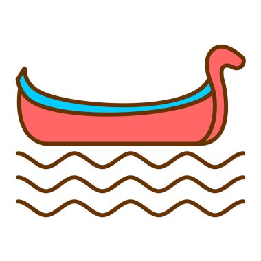 Deniz. Web simgesi basit illüstrasyon