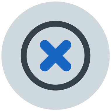 İptal et. Web simgesi basit illüstrasyon