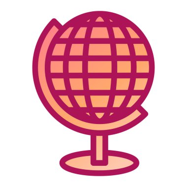 Küre. Web simgesi basit illüstrasyon