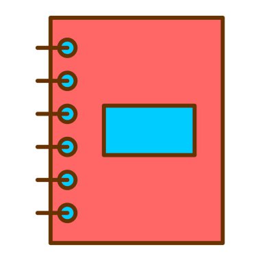 Not defteri. Web simgesi basit illüstrasyon