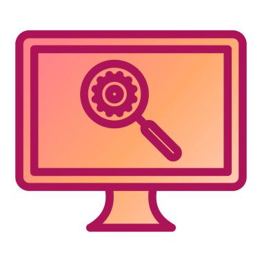 bilgisayar ağ simgesi vektörü 