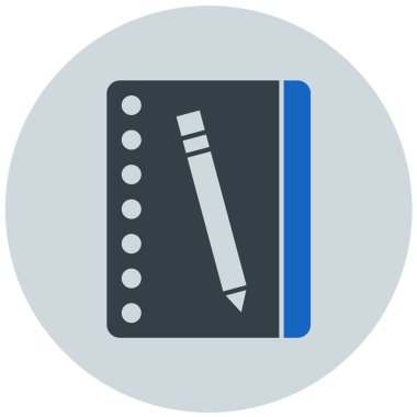 Kitap. Web simgesi basit illüstrasyon