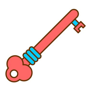 anahtar modern simge vektör illüstrasyonu 