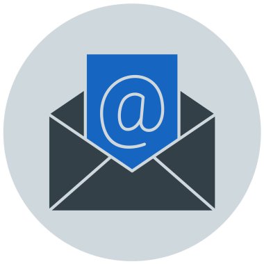 E- posta simgesi vektör illüstrasyonu