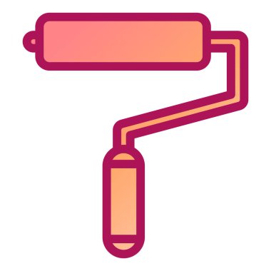 Boyacı Roller modern ikon vektör çizimi 