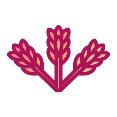 Buğday simgesi vektör çizimi