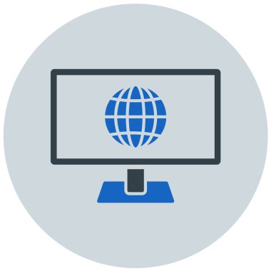 bilgisayar modern simge vektör illüstrasyonu