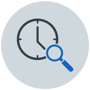 Saat. Web simgesi basit illüstrasyon