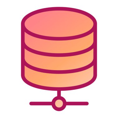 veritabanı. Web simgesi basit illüstrasyon