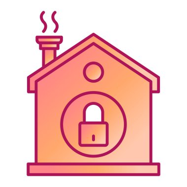 ev güvenlik sistemi vektör illüstrasyonu