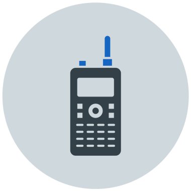 Cep telefonu simgesi, vektör illüstrasyonu