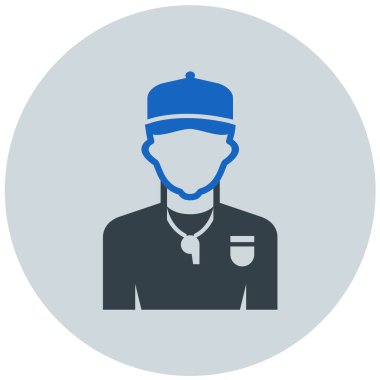 İşçi. Web simgesi basit illüstrasyon