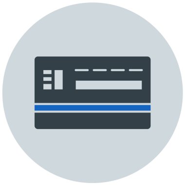 Kredi kartıyla. Basit resimleme