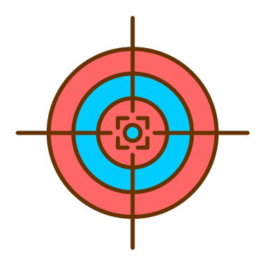 Modern simge vektör illüstrasyonunu hedefle 