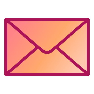 zarf e- posta simgesi vektör illüstrasyonu