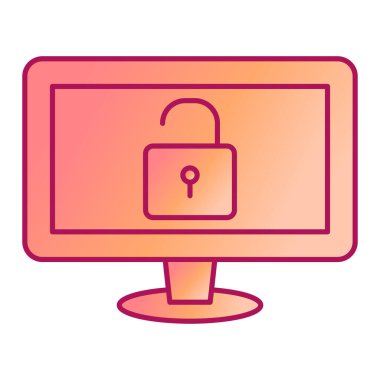 asma kilit vektör çizimine sahip güvenlik sistemi