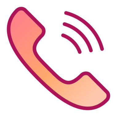 telefon arama simgesi vektör illüstrasyonu