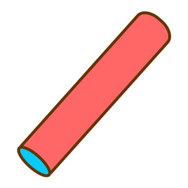 Kalem simgesi. Lastik bant vektör sembolünün izometriği. beyaz arkaplanda izole