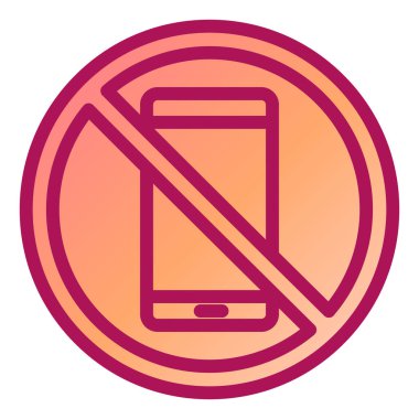 Cep telefonu simgesi, vektör illüstrasyonu