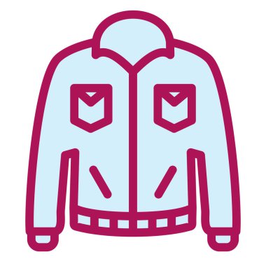 Ceket simgesinin vektör illüstrasyonu