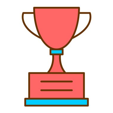 kupa ikonu vektör illüstrasyonu