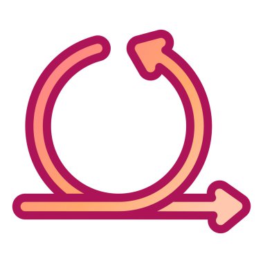 Ok. Web simgesi basit illüstrasyon