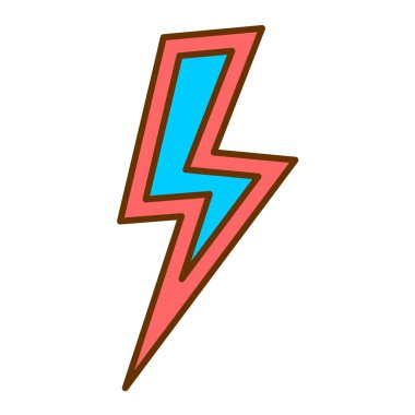 Şimşek simgesi vektör illüstrasyon tasarımı