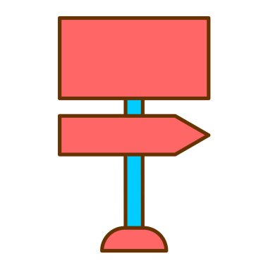 Yol tabelası. Web simgesi