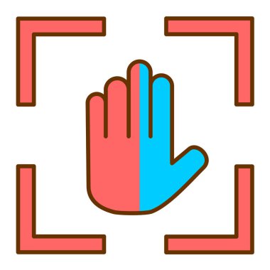 el simgesi vektör illüstrasyonu