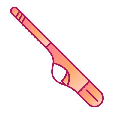 Mutfak aleti simgesi. Diş fırçası vektör illüstrasyonunun çizgi filmi