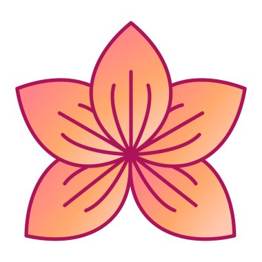 çiçek simgesi vektör illüstrasyonu