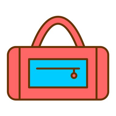 çanta simgesi vektör illüstrasyonu