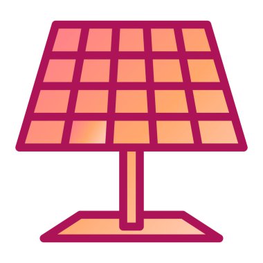 Güneş paneli. Basit resimleme