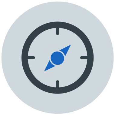 Pusula. Web simgesi basit illüstrasyon