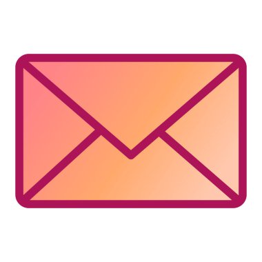 zarf e- posta simgesi vektör illüstrasyonu