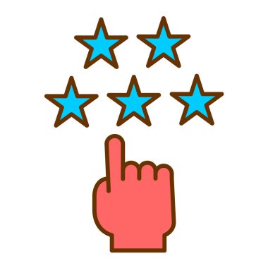 yıldız simgesi vektör illüstrasyonu