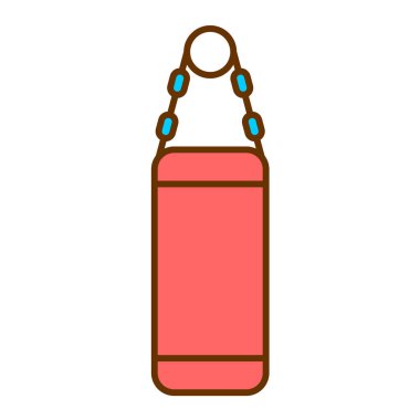 punç torba simgesi, vektör illüstrasyonu basit tasarım