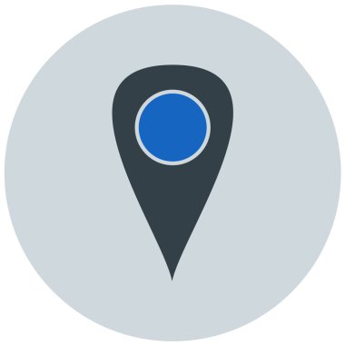 konum. Web simgesi basit illüstrasyon
