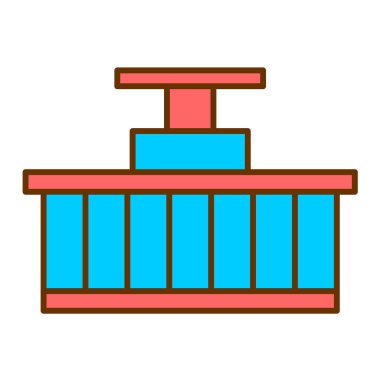 tren simgesi vektör illüstrasyonu